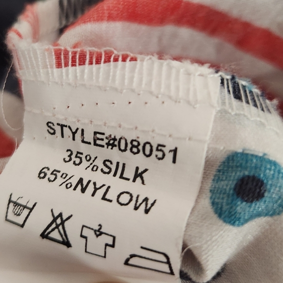 Pixie Womens L Sleeveless Silk Blend Shift Dress Polka Dot 2 Pocket Square Neck - Picture 7 of 7